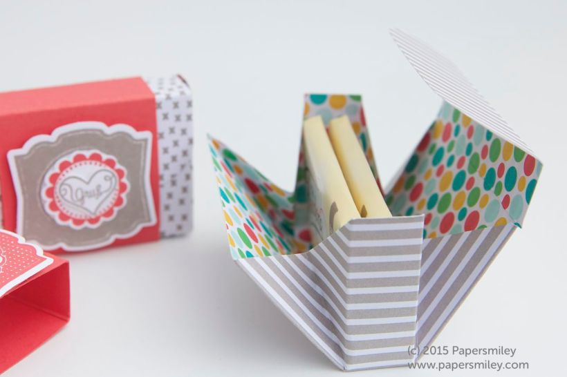 Schokoladen-Verpackung mit DSP Bunte Party von Stampin Up!