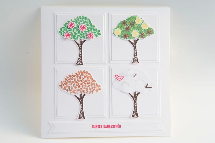 Karte mit Produkten von Stampin up!