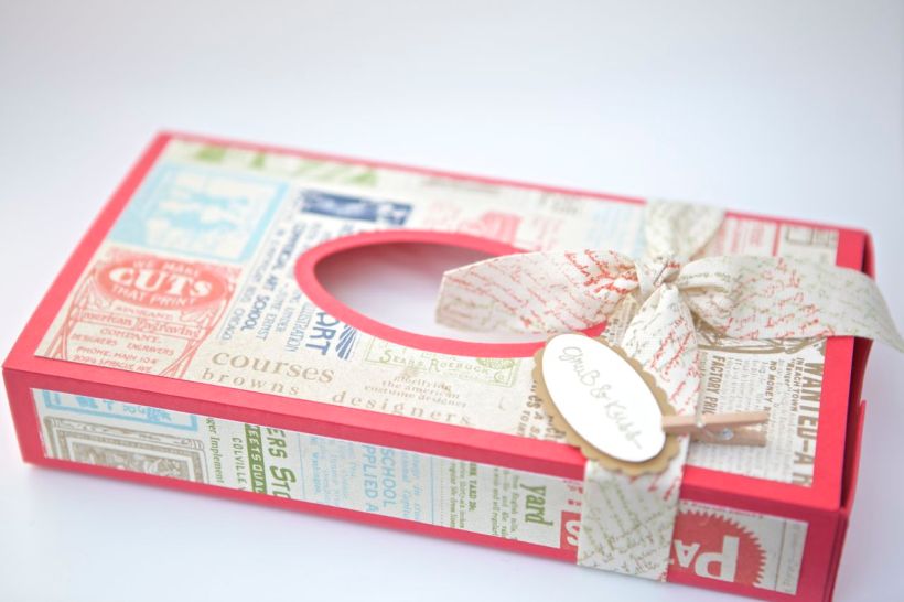 Kleenex-Box mit Produkten von Stampin Up!