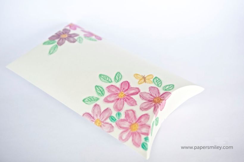Pillow-Box mit Garden in Bloom von Stampin Up!
