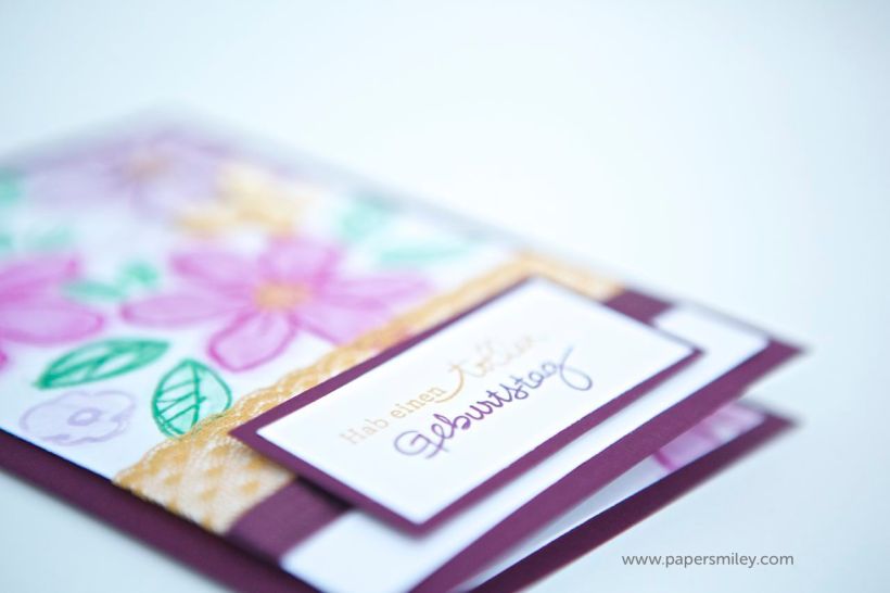 Karte mit Garden in Bloom von Stampin up!