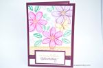 Karte mit Garden in Bloom von Stampin up!