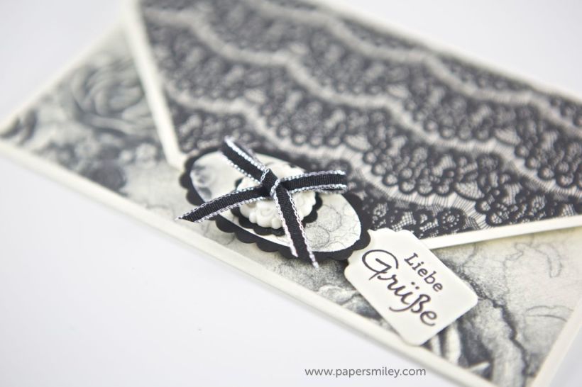 Kleiner Geldumschlag mit zeitloser Eleganz von Stampin up!