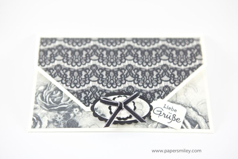 Kleiner Geldumschlag mit zeitloser Eleganz von Stampin up!