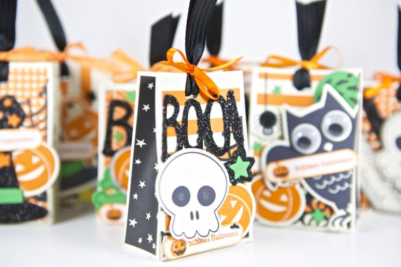 Halloween-Tüten mit dem Set Howl-o-ween Treat von Stampin Up!