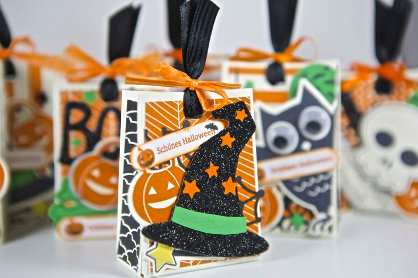 Halloween-Tüten mit dem Set Howl-o-ween Treat von Stampin Up!