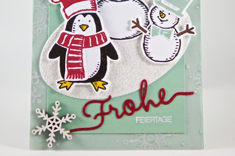 Winter-Weihnachtskarte mit Material von Stampin Up!