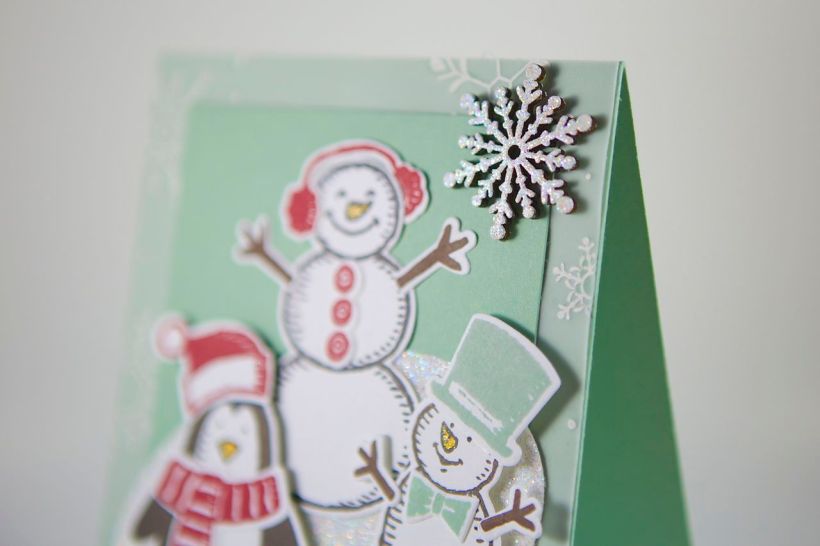 Winter-Weihnachtskarte mit Material von Stampin Up!