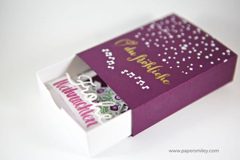 Grußschachtel mit Material von Stampin Up!