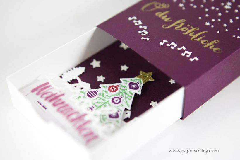 Grußschachtel mit Material von Stampin Up!