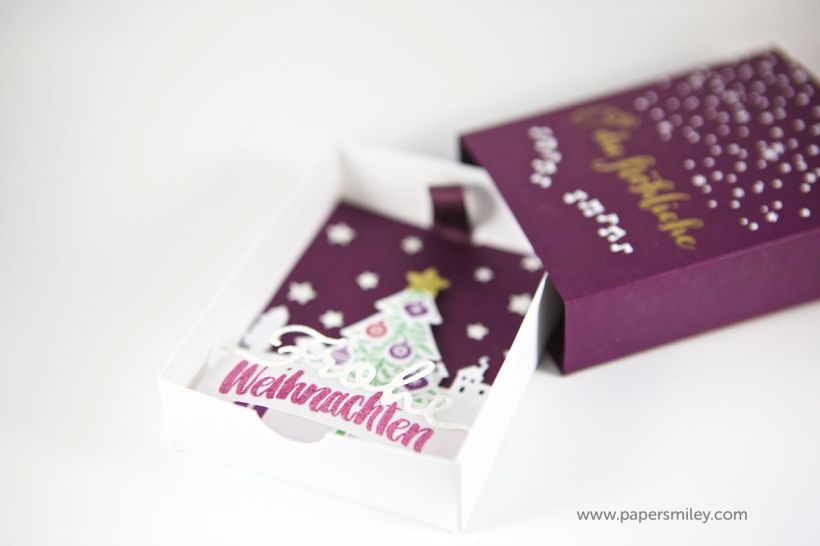 Grußschachtel mit Material von Stampin Up!