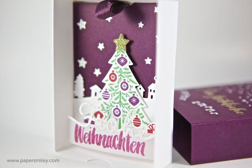 Grußschachtel mit Material von Stampin Up!