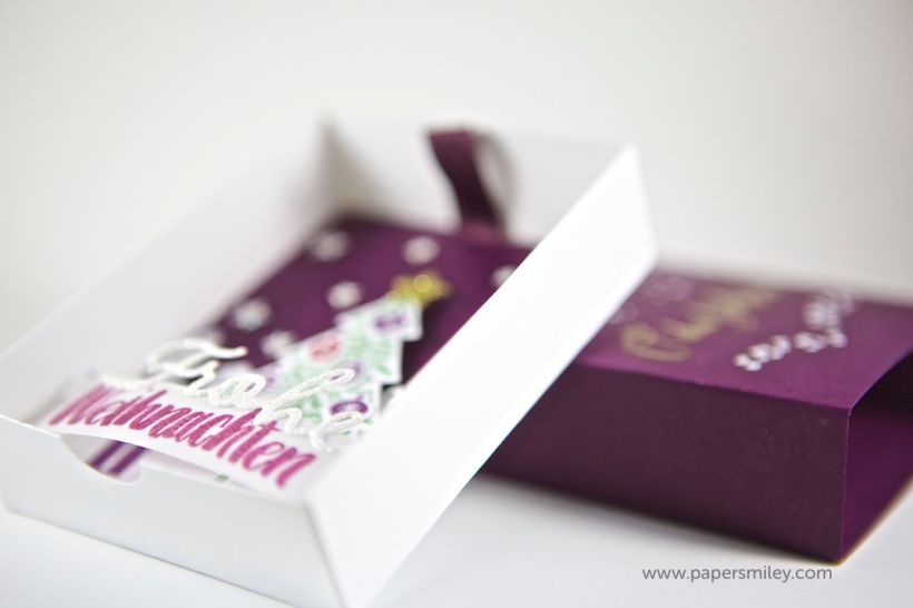 Grußschachtel mit Material von Stampin Up!