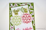 Weihnachtskugeln und Misteln mit Stampin Up!