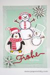 Winter-Weihnachtskarte mit Material von Stampin Up!