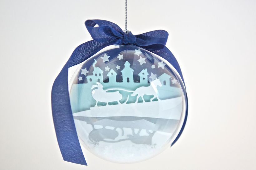 Weihnachtsbaum-Kugel mit Material von Stampin' Up!