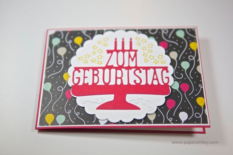 3D-Geburtstagskarte mit Stampin Up!