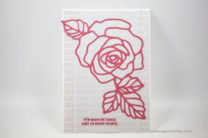 Beileidskarte mit dem Rosengarten von Stampin' Up!