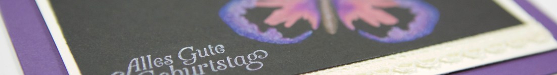 Watercolor Wings auf Schwarz mit Stampin Up!