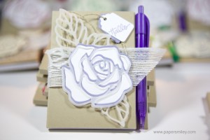 Swaps für OnStage in Düsseldorf mit den Framelits Rosengarten von Stampin' Up!