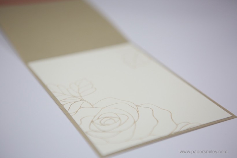 Grußkarte mit dem Rosengarten von Stampin' Up!