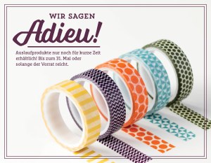 Auslaufliste Stampin' Up! 2016