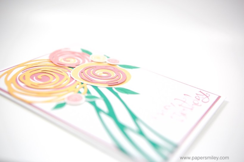 Swirly Geburtstagsstrauss mit Stampin' Up!