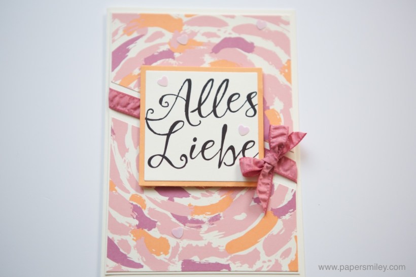 Kunterbunte Karte mit Stampin' Up!
