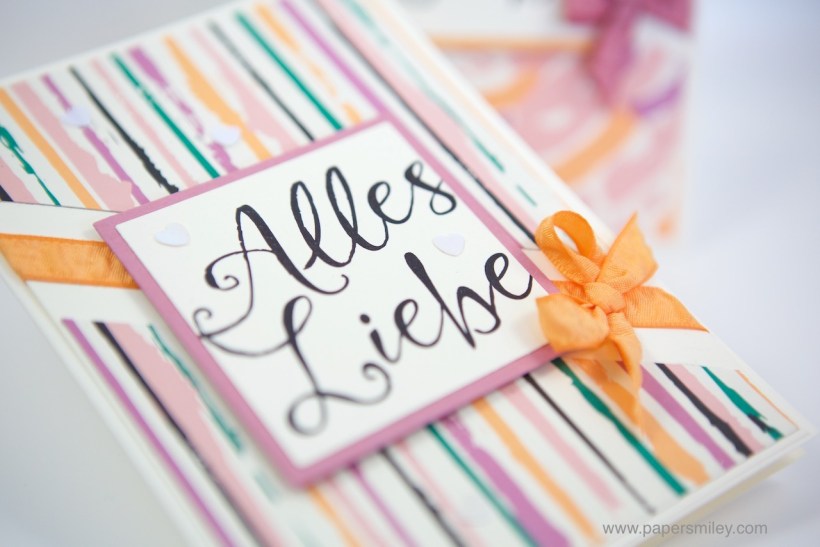 Kunterbunte Karte mit Stampin' Up!