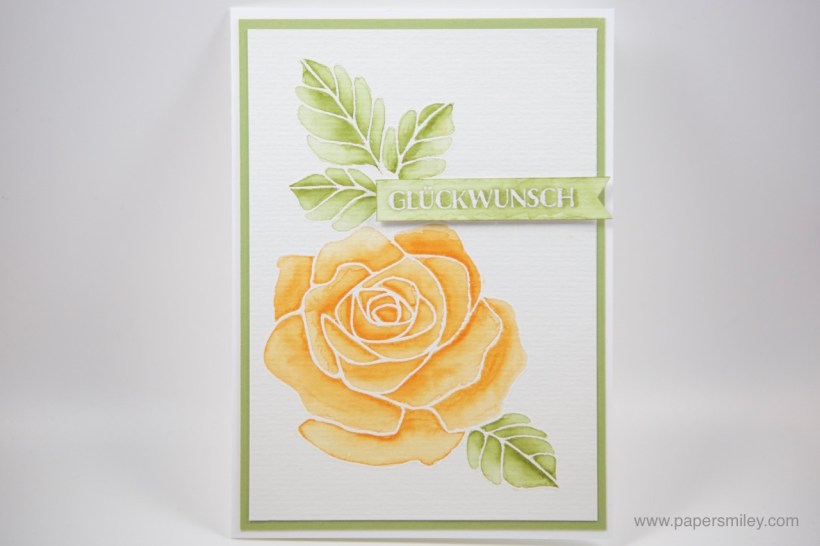 Aquarell Rosenzauber mit Stampin' Up!