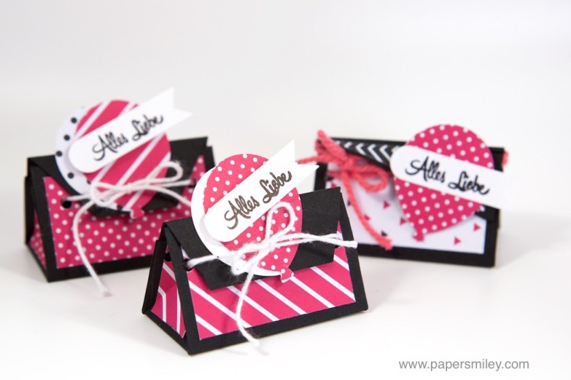 Mini-Geschenkbox für Hershey's Kisses mit Stampin' Up!