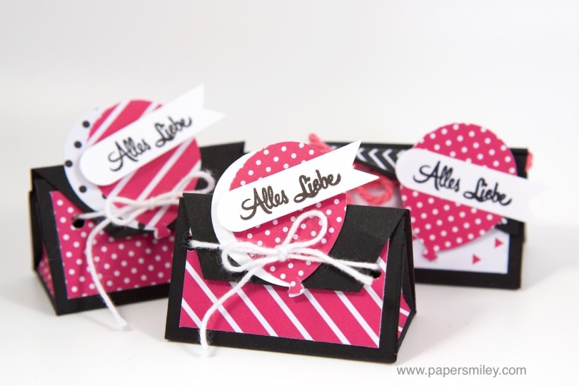 Mini-Geschenkbox für Hershey's Kisses mit Stampin' Up!