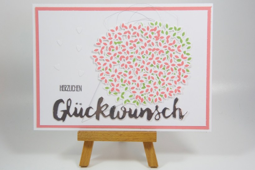 Blumenstrausskarte mit Wald der Worte von Stampin Up!