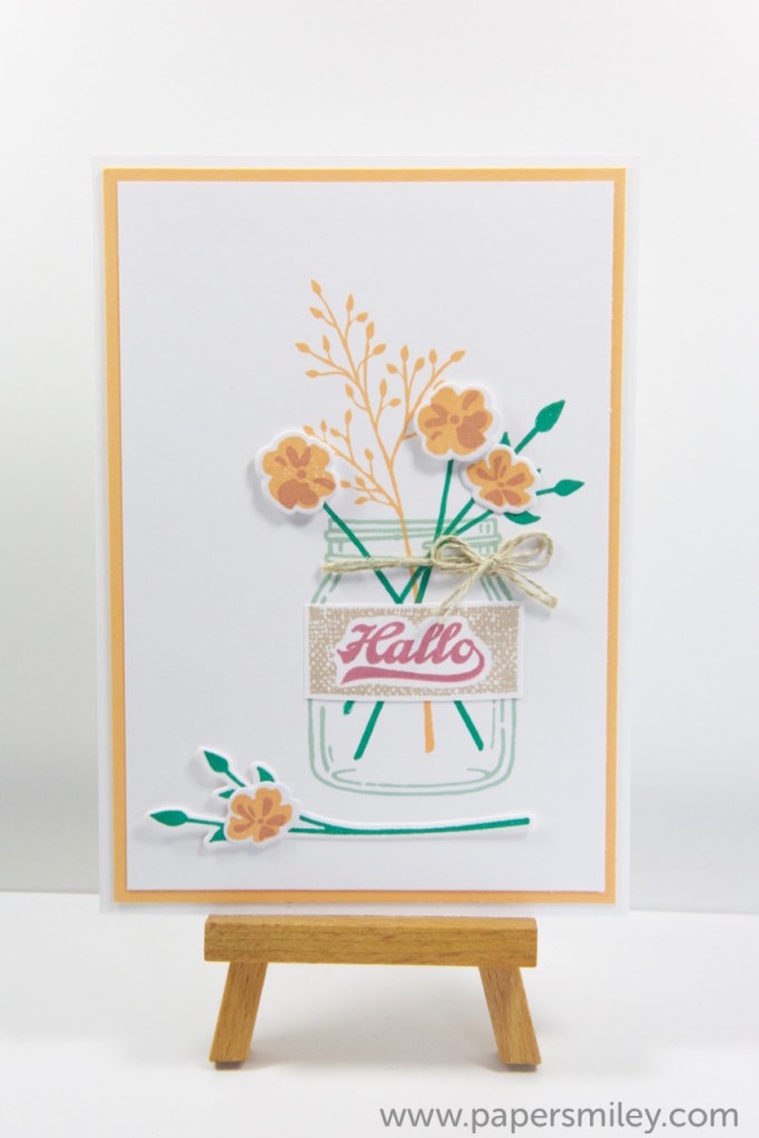 Herbstblumen im Glas mit Stampin' Up!
