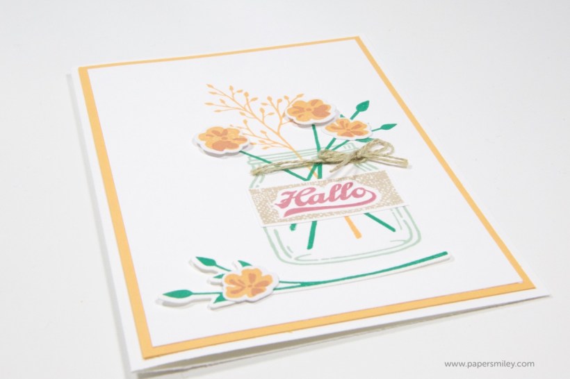 Herbstblumen im Glas mit Stampin' Up!