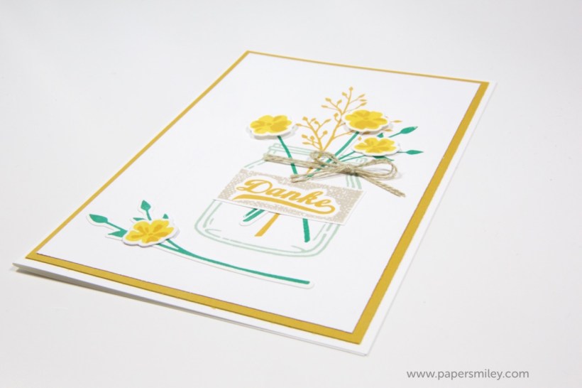 Herbstblumen im Glas mit Stampin' Up!