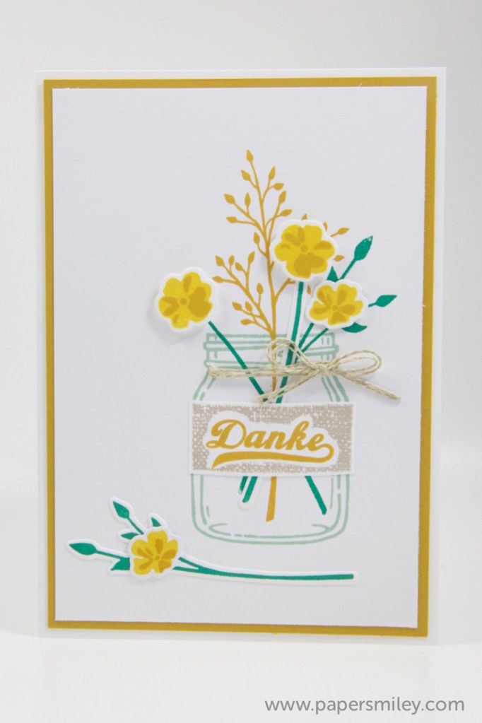 Herbstblumen im Glas mit Stampin' Up!