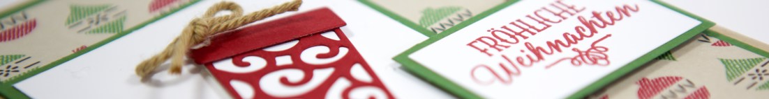 Weihnachtsstrumpf/Christmas Stocking mit Stampin Up