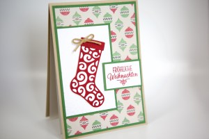 Weihnachtsstrumpf/Christmas Stocking mit Stampin Up