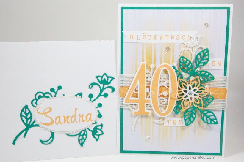 Geburtstagskarte zum 40ten mit Stampin' Up!