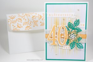 Geburtstagskarte zum 40ten mit Stampin' Up!