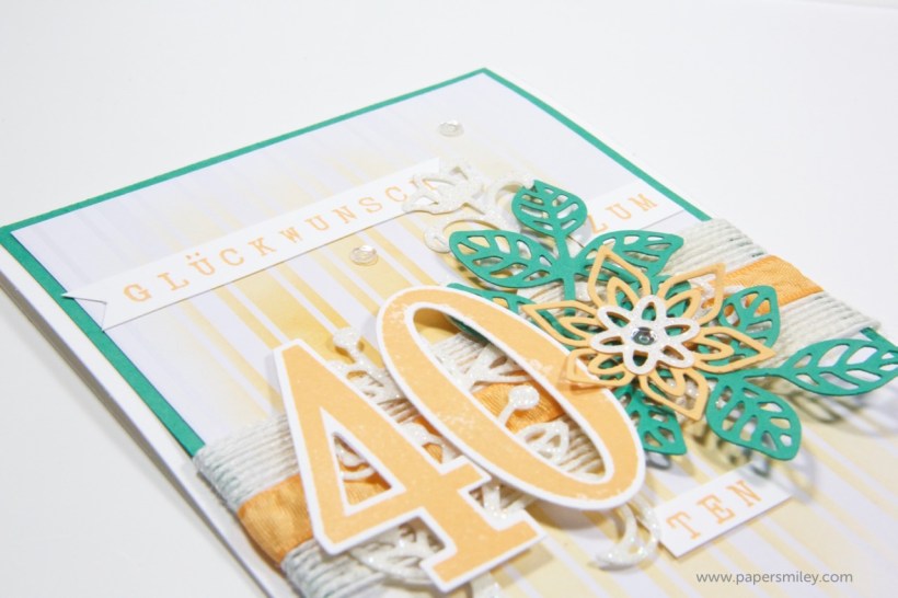 Geburtstagskarte zum 40ten mit Stampin' Up!