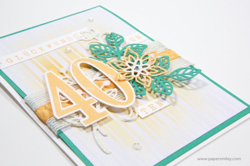 Geburtstagskarte zum 40ten mit Stampin' Up!