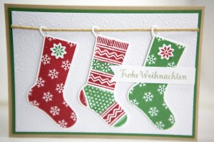 Weihnachtsstrümpfe mit Stampin Up!