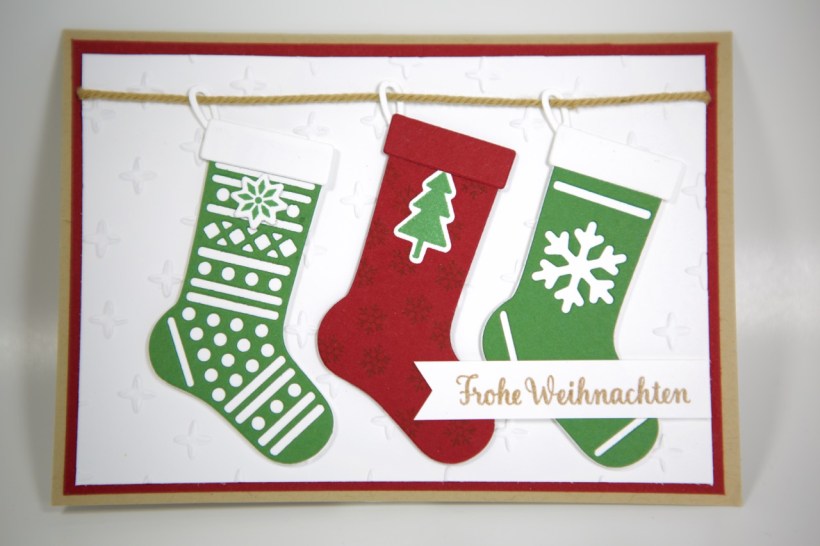 Weihnachtsstrümpfe mit Stampin Up!