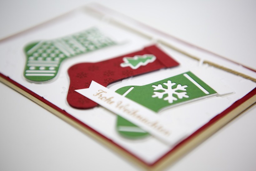 Weihnachtsstrümpfe mit Stampin Up!
