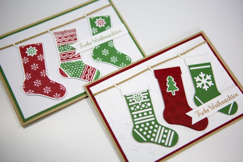 Weihnachtsstrümpfe mit Stampin Up!