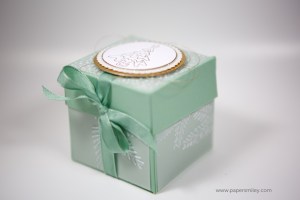 Weihnachtliche Verpackung für eine Duftkerze mit Stampin' Up!