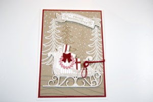 Schlittenkarte mit Stampin' Up!