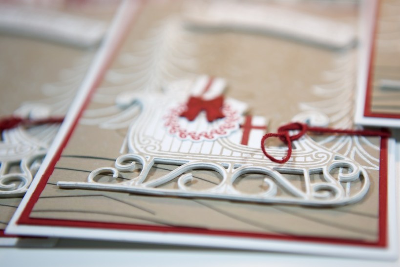 Schlittenkarte mit Stampin' Up!